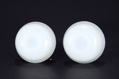 玉雕|和田玉雕杯一对