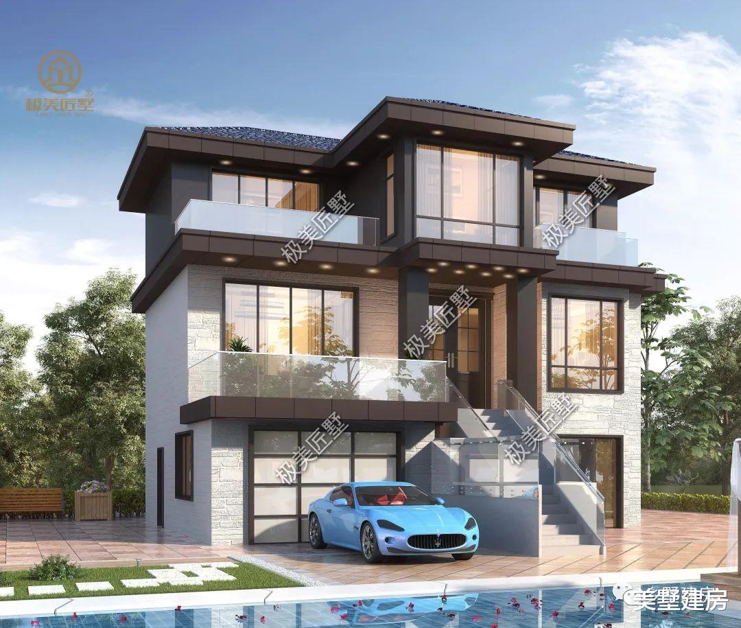 中式现代风格自建别墅,占地不大,洋气十足,看过的都喜欢!