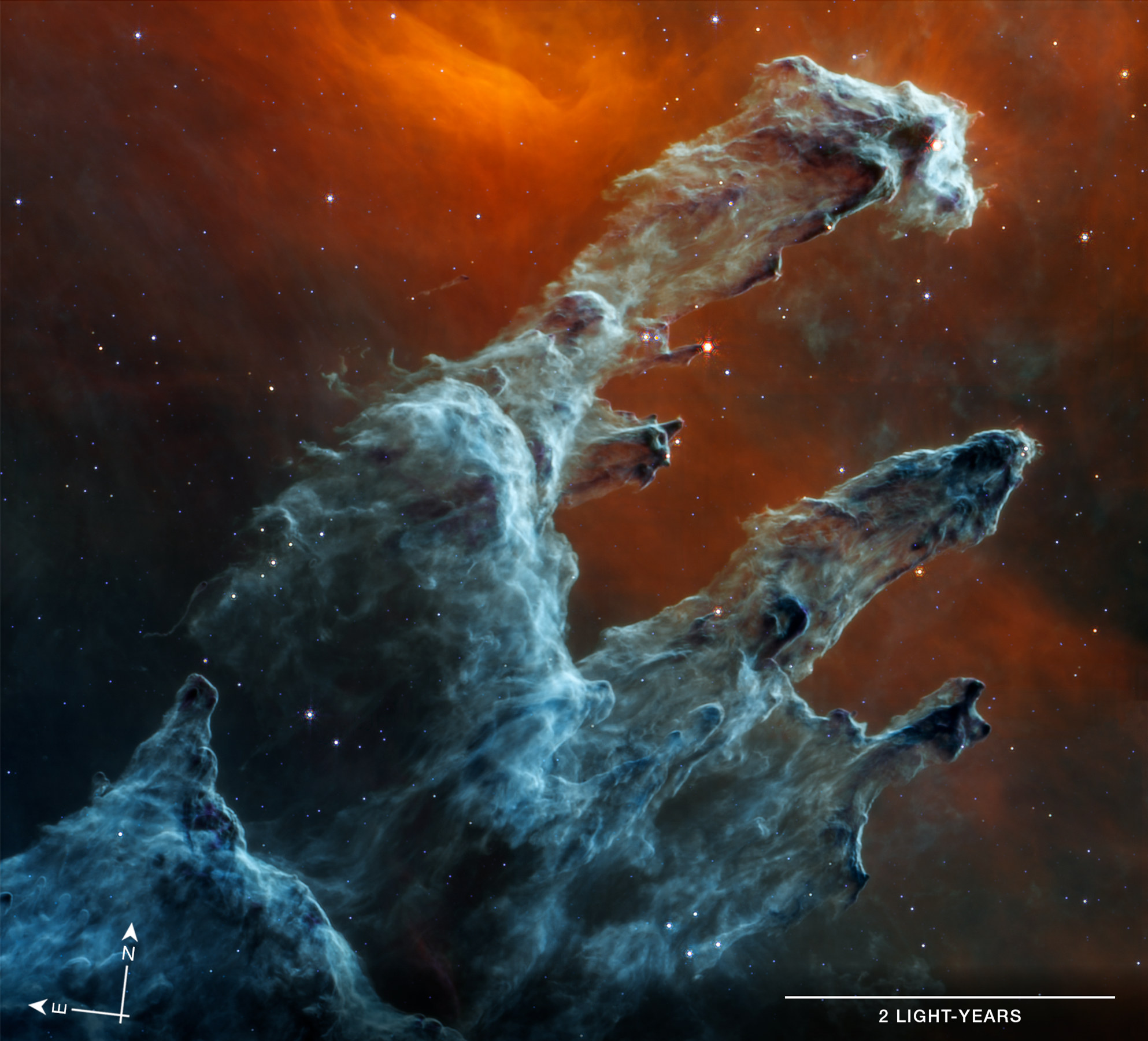 NASA发布韦伯中红外拍摄的创生之柱,为何与之前发布的不一样?