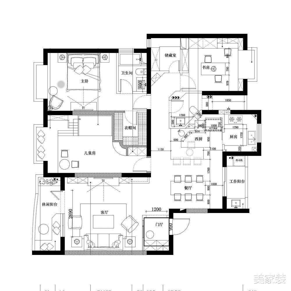 精致的美式空间,大方时尚的设计,让业主更好的享受生活