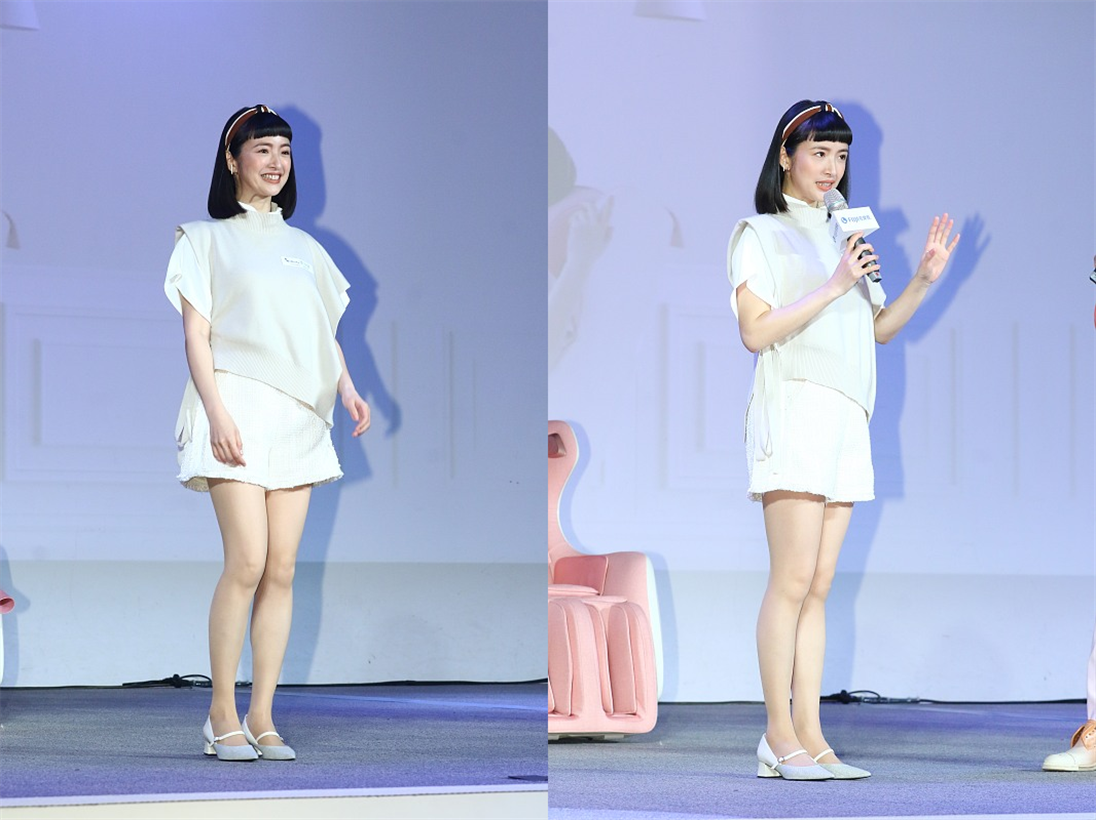 李冰冰|林依晨生完孩子身材还这么好,穿针织裙曲线明显,笑起来还是很甜