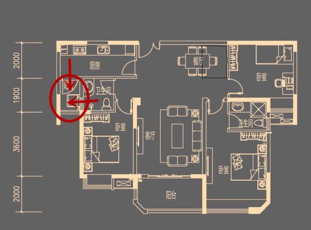 开发商简直是在坑人,厨房和卫生间共用一个阳台,这种户型咋改?