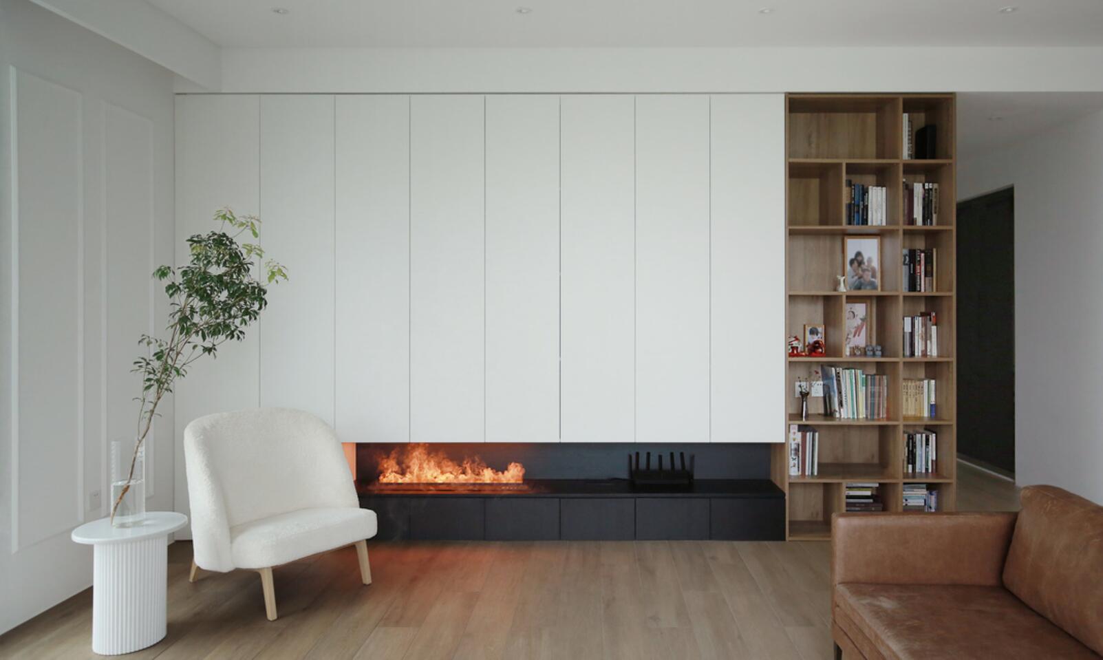 不要窗套,木门做到顶,她130㎡新家,一进门就感觉很清爽