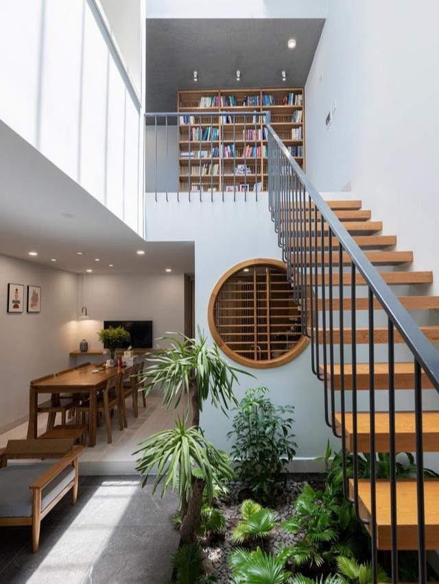 越南3层别墅,屋里屋外到处都种树,装修简单,但起码赏心悦目!