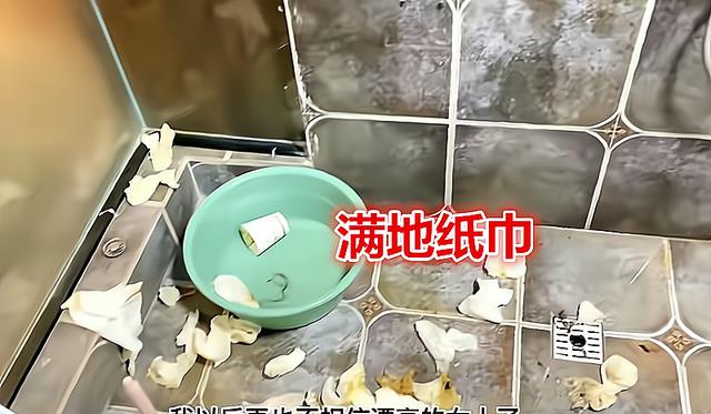 漂亮的女人不能信?女网红租房直播,“垃圾成山”卫生间堆满纸巾