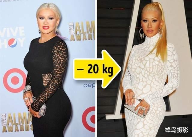 好莱坞 一组好莱坞明星减肥前后的对比照，为了角色也是拼了，急速暴瘦