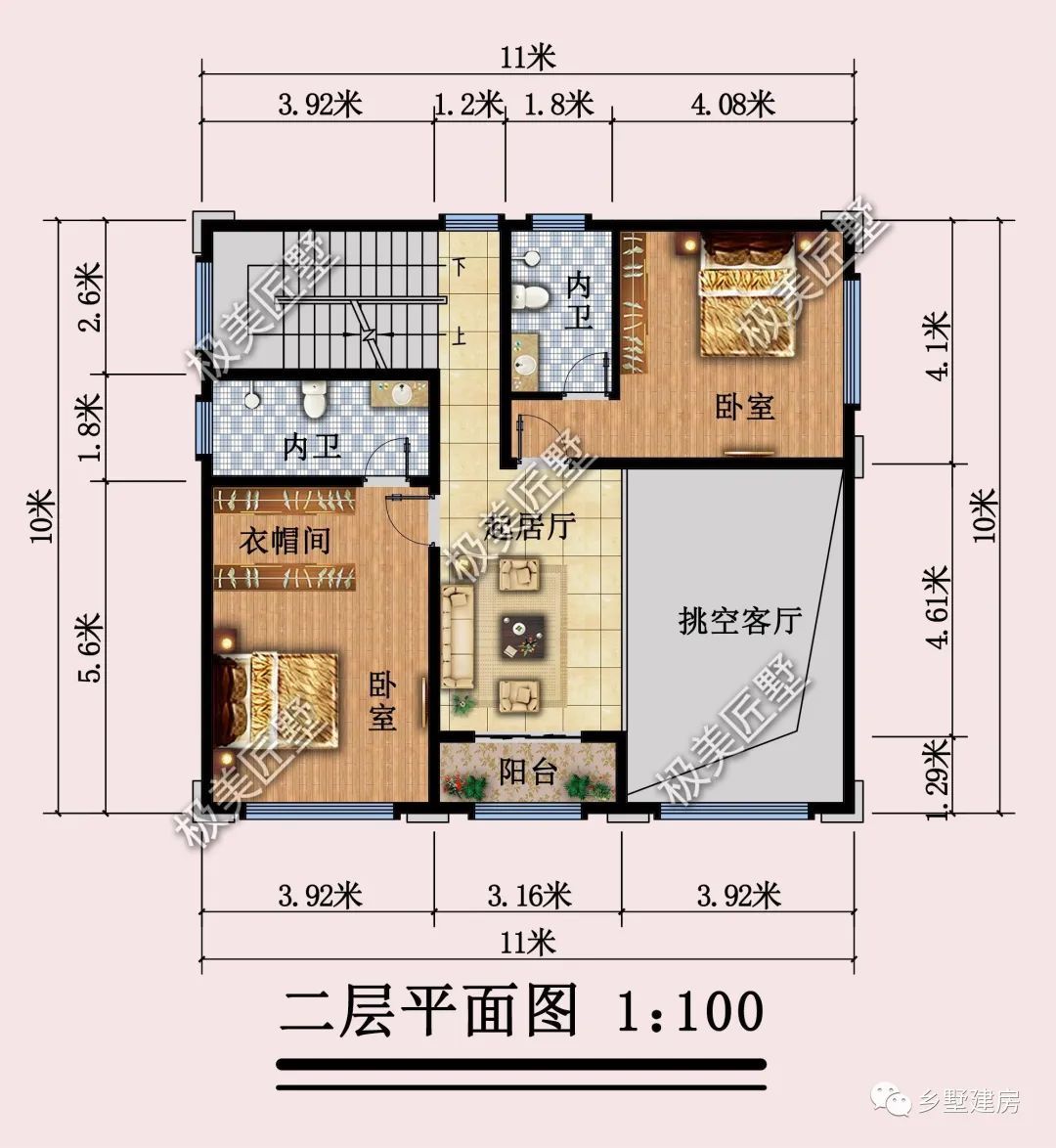 占地110平3层别墅这样建,外观好看居住舒适,看过的都说好