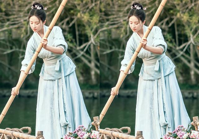 梦华录|《梦华录》赵盼儿的9套衣服，发带装梦回小龙女，这套青衣太美了