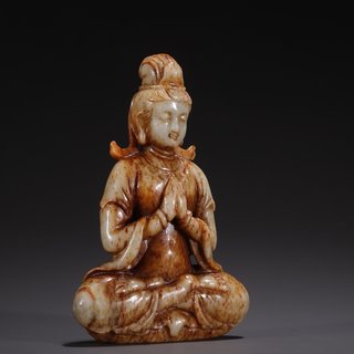 |旧藏·和田玉观音摆件