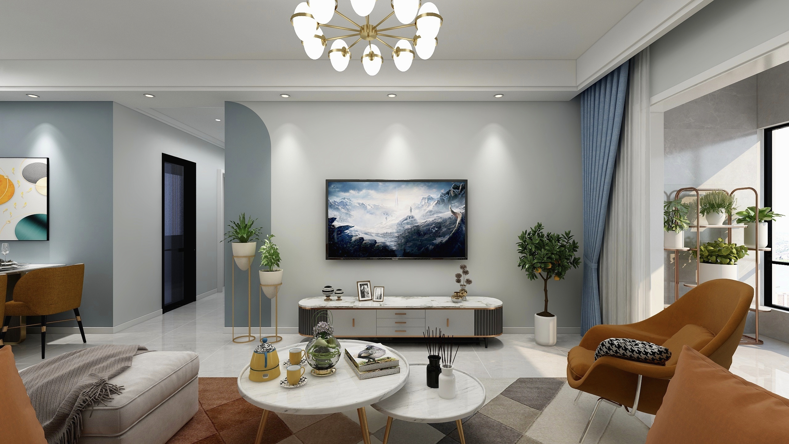 曲江九里119平米现代简约-IT男的婚房