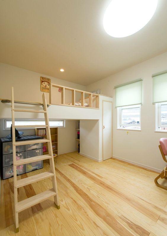 再装儿童房，真的可以跟日本业主学习，一屋抵3大功能区，很实用