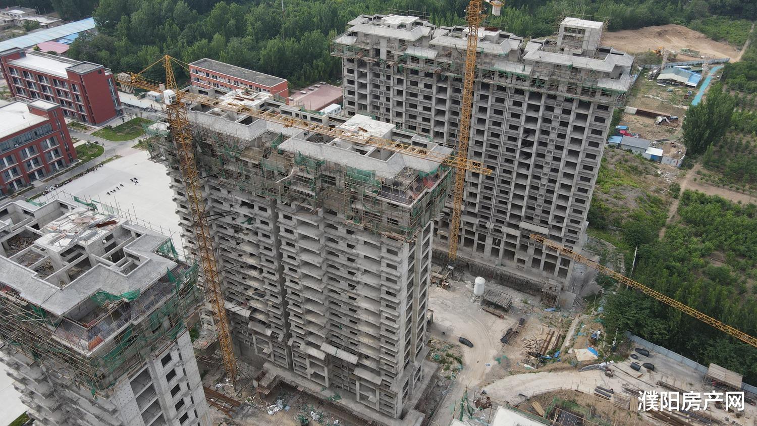 濮阳|航拍看盘!濮阳5月楼盘工程进度播报!