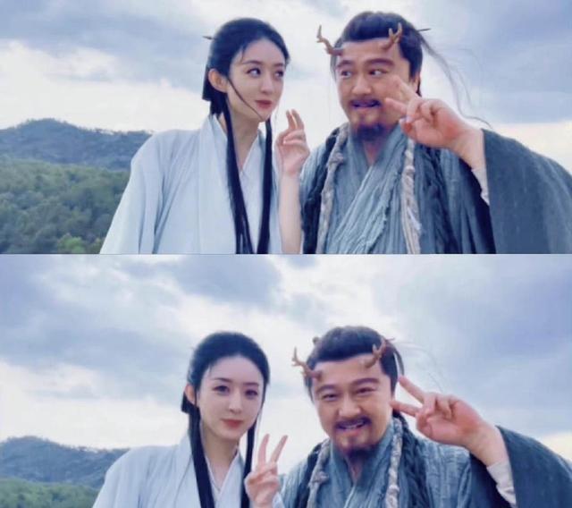 赵丽颖|《与凤行》赵丽颖紫衣路透，两套白衣好美，暂定2023年播出！