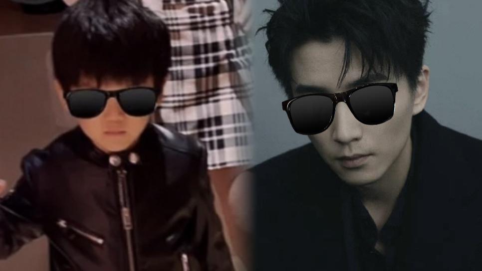 陈妍希|陈妍希晒母子合影，儿子小星星正面出镜，长得和爸爸陈晓一模一样