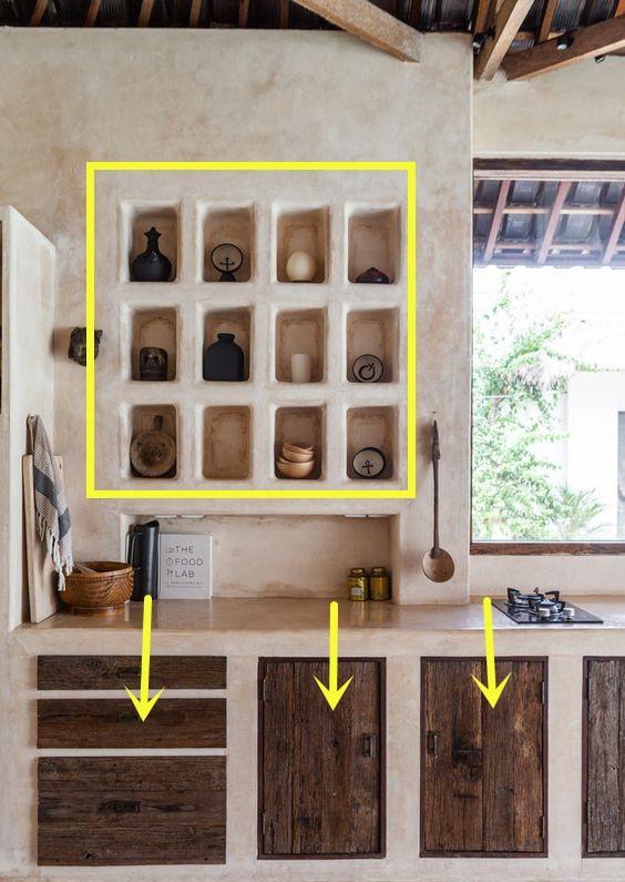 厨房1个柜子都不要,砖砌壁龛多出几平米的收纳空间,中看不中用