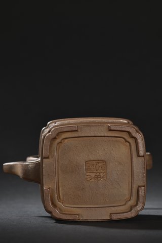 紫砂|旧藏 紫砂老料诗文提梁壶