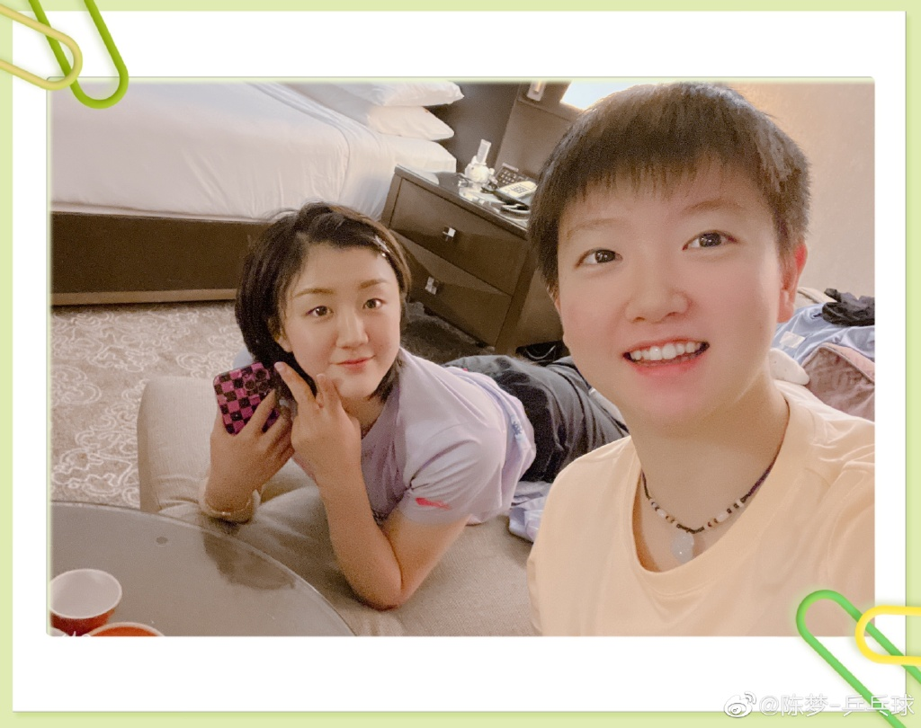 孙颖莎|陈梦瘦身效果明显！合影孙颖莎笑得超甜，王楚钦梁靖崑合出单曲