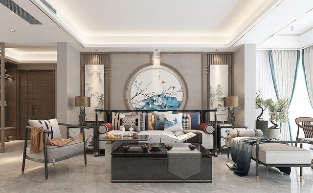 房子装中式,不需要面积有多大,一样能装出效果,这户真的很美