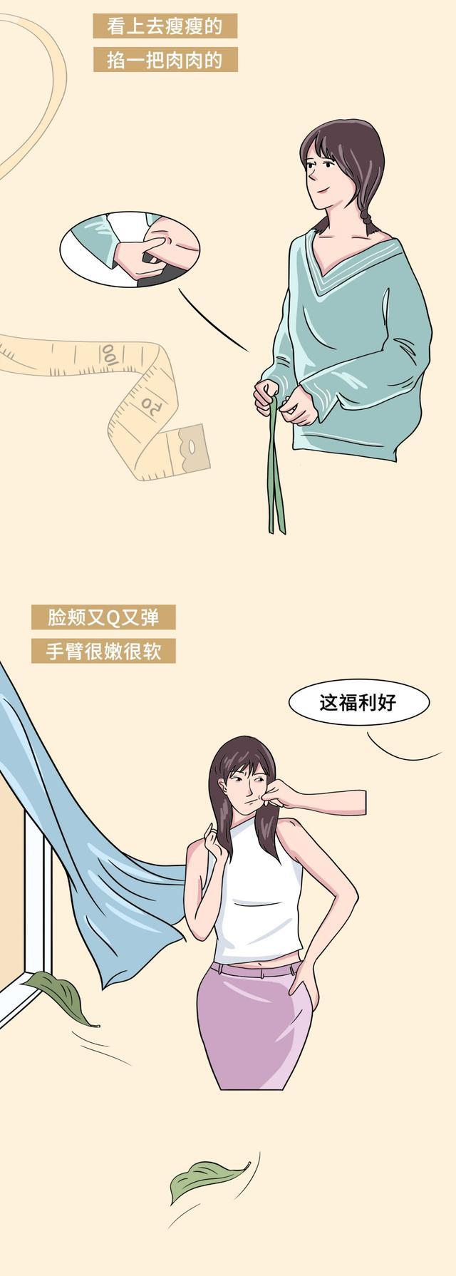 漫画|100斤是女生最完美的体重？一口口吃出来的胖，我容易吗？(漫画)