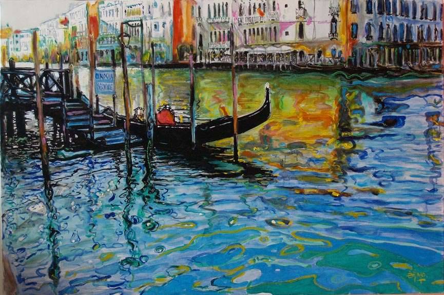 威尼斯|波兰Dariusz Zejmo风景油画: 水上之城