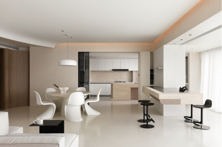 坚持极简主义装修,280㎡装完太高级,仅凭一个客厅就圈粉无数