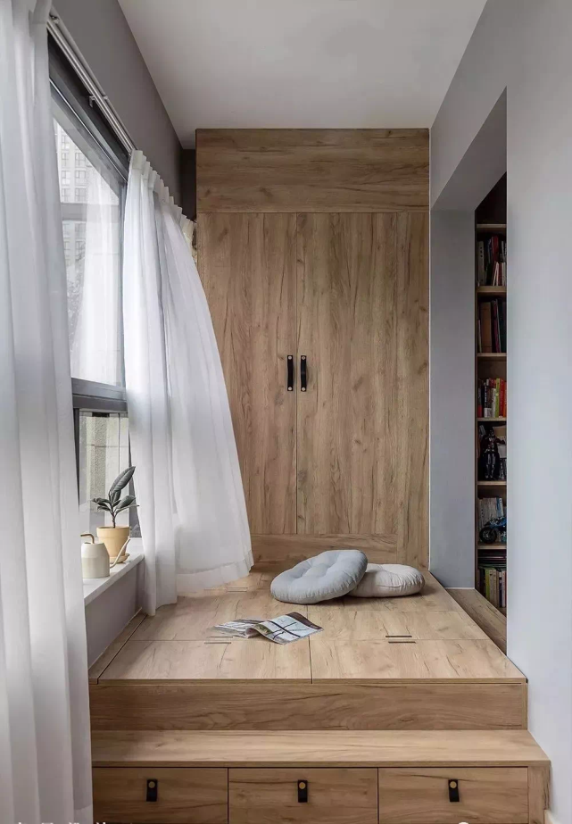 112平三居室既能充分增加储物,又能实现女主人的植物乐园梦