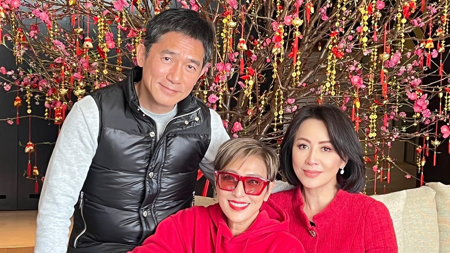 梁朝伟|梁朝伟回国头发花白变化大！与刘嘉玲秀恩爱，豪宅内2米桃树吸睛