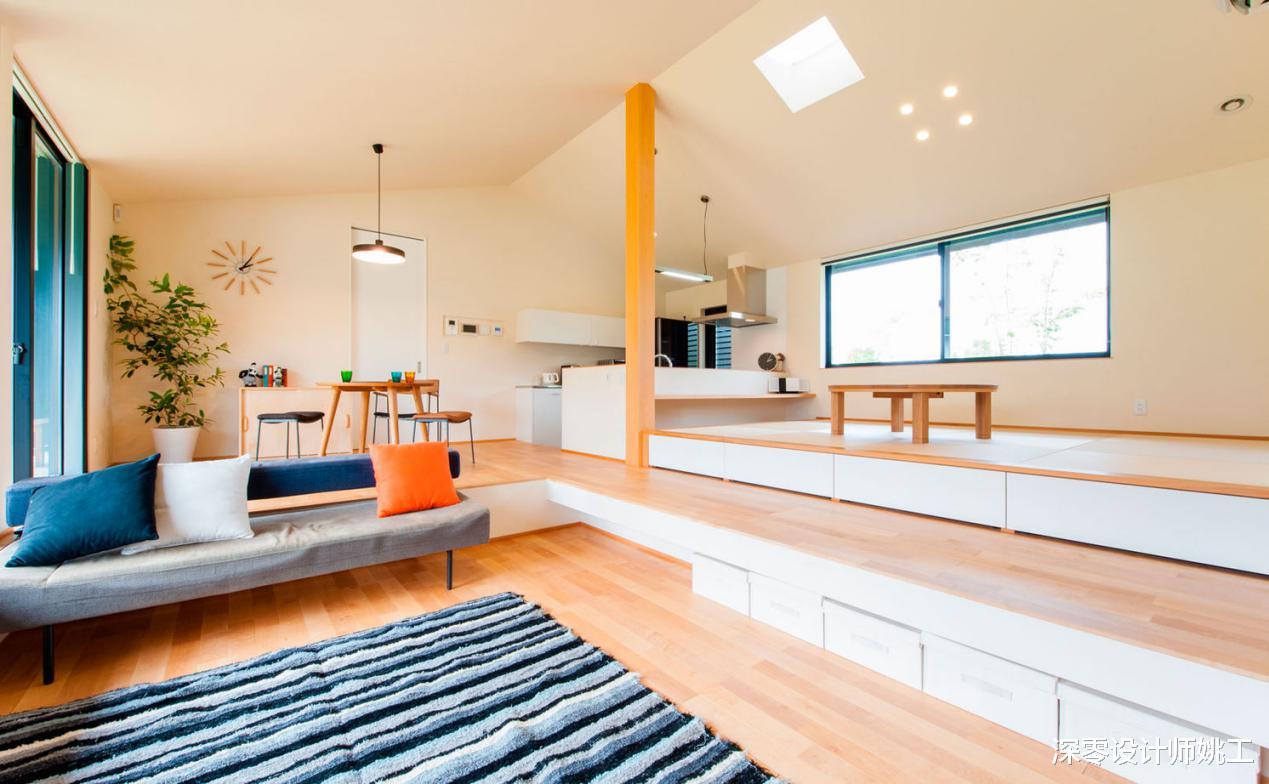 客厅|谁说只有有钱人、大户型才能做下沉式客厅,我看日本做的就很棒