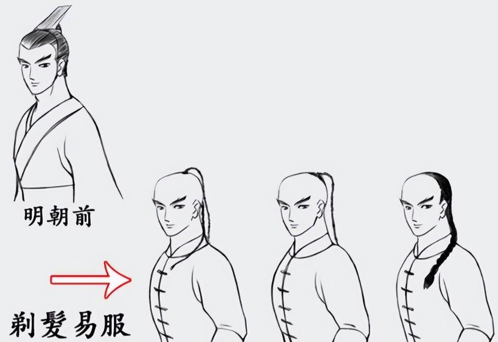 清朝人发型真的是阴阳头？别被电视骗了，他们的真实发型是这样的