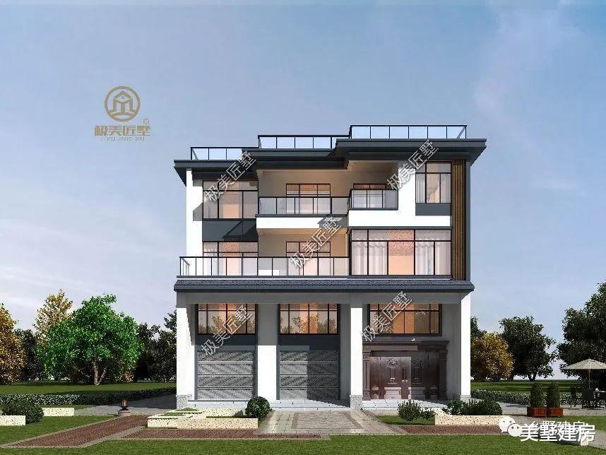 商住两用现代风，生活生意两不误，宅基地临街就这样建！