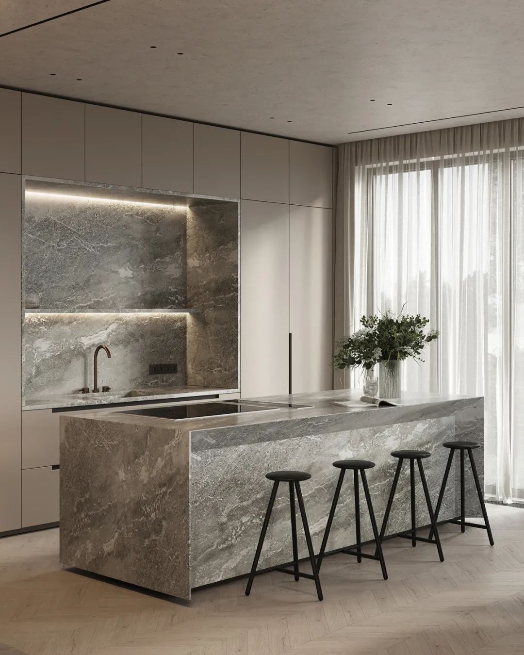 200㎡现代轻奢风,奢而不华,简而不凡!