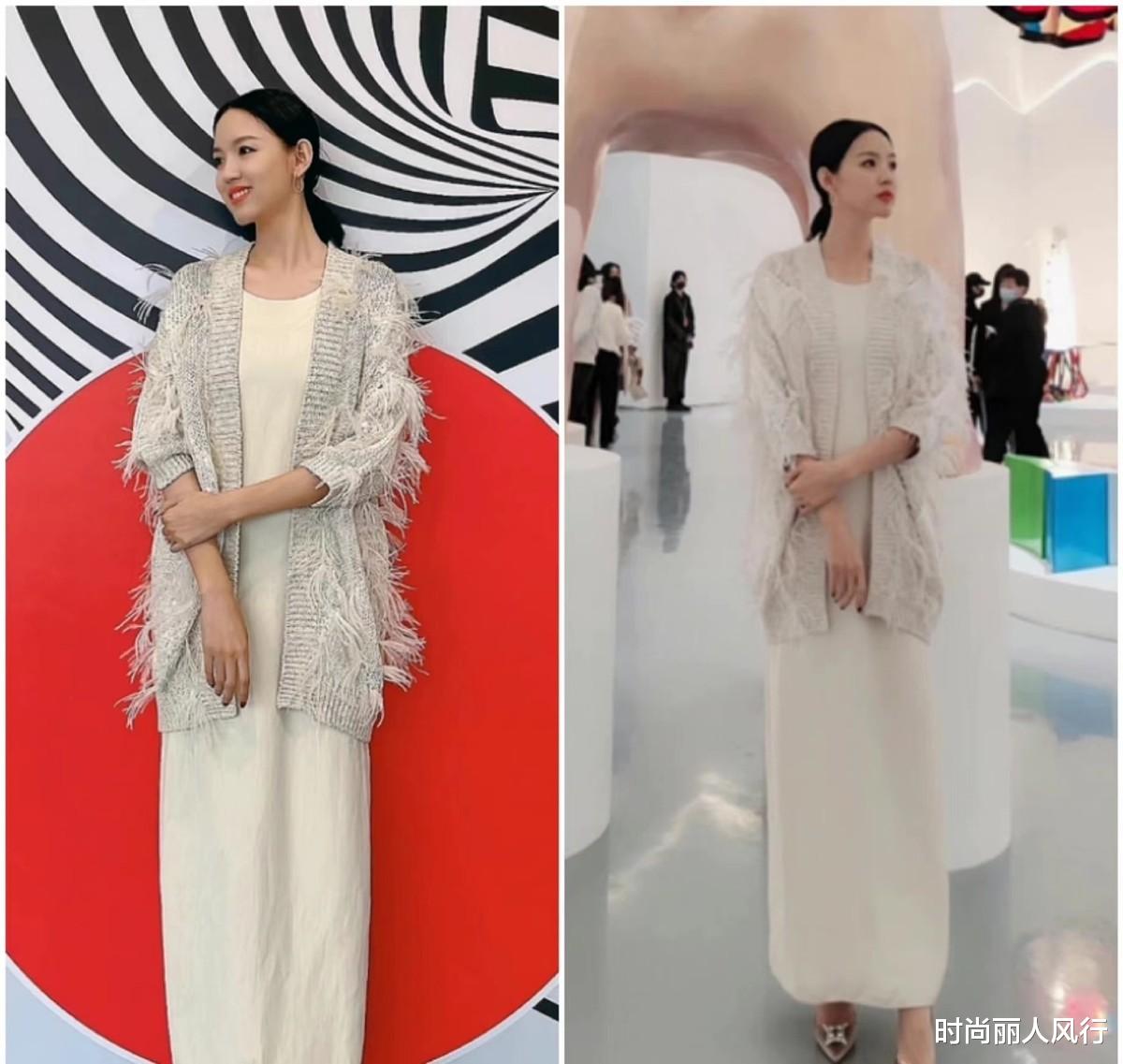 张梓琳|张梓琳罕见秀恩爱！帅气老公发腮胖不少，世姐造型优雅美出新高度