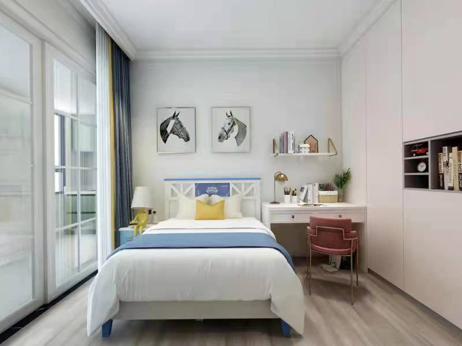 【鲁班装饰】滇池名门110㎡现代风格,光影交错