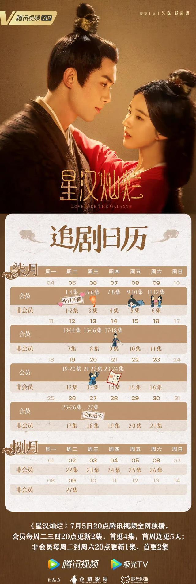 星汉灿烂|“魔幻”暑期档：杨紫《沉香》空降播出，吴磊《星汉》无加更计划