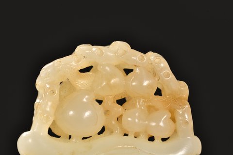 钱币|和田玉福寿双全把件