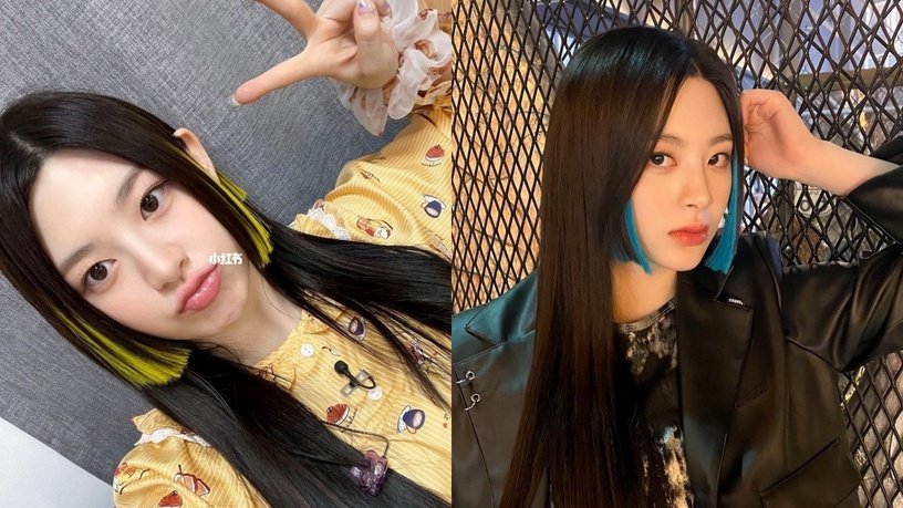染发 不用全头漂！2022挑染发色推荐，Jisoo同款发尾染强势回归，线条染、发箍染仙气十足