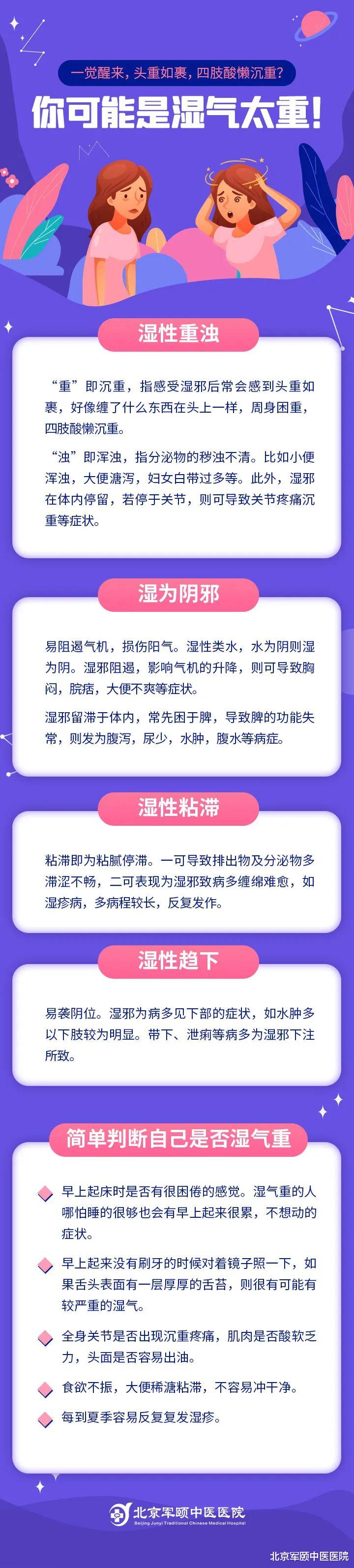 |一觉醒来，头重如裹，四肢酸懒沉重，你可能是湿气太重！