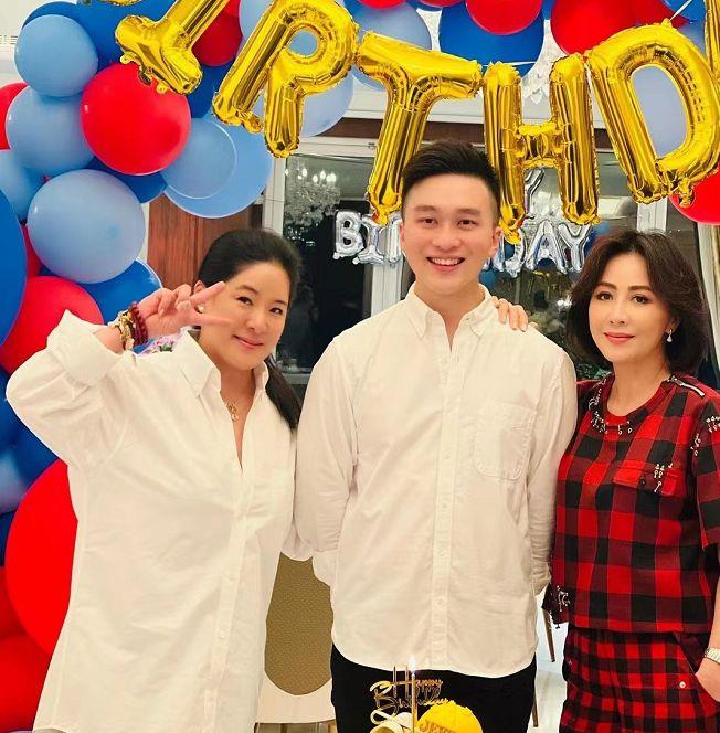 刘嘉玲|刘嘉玲大手笔为侄庆生，特意返港打扮好隆重，祖孙三代共用一张脸