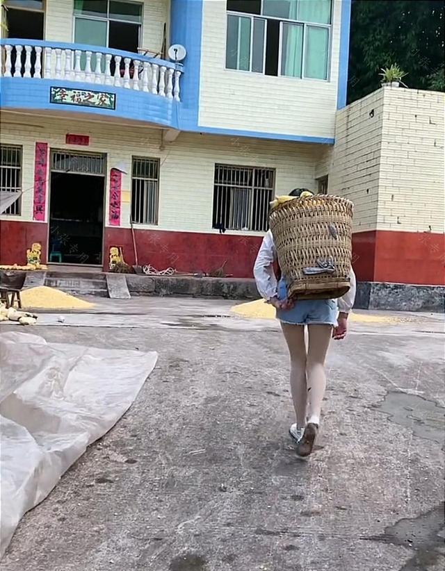 女子带男友回农村老家,两人比赛背玉米,男友输得心服口服
