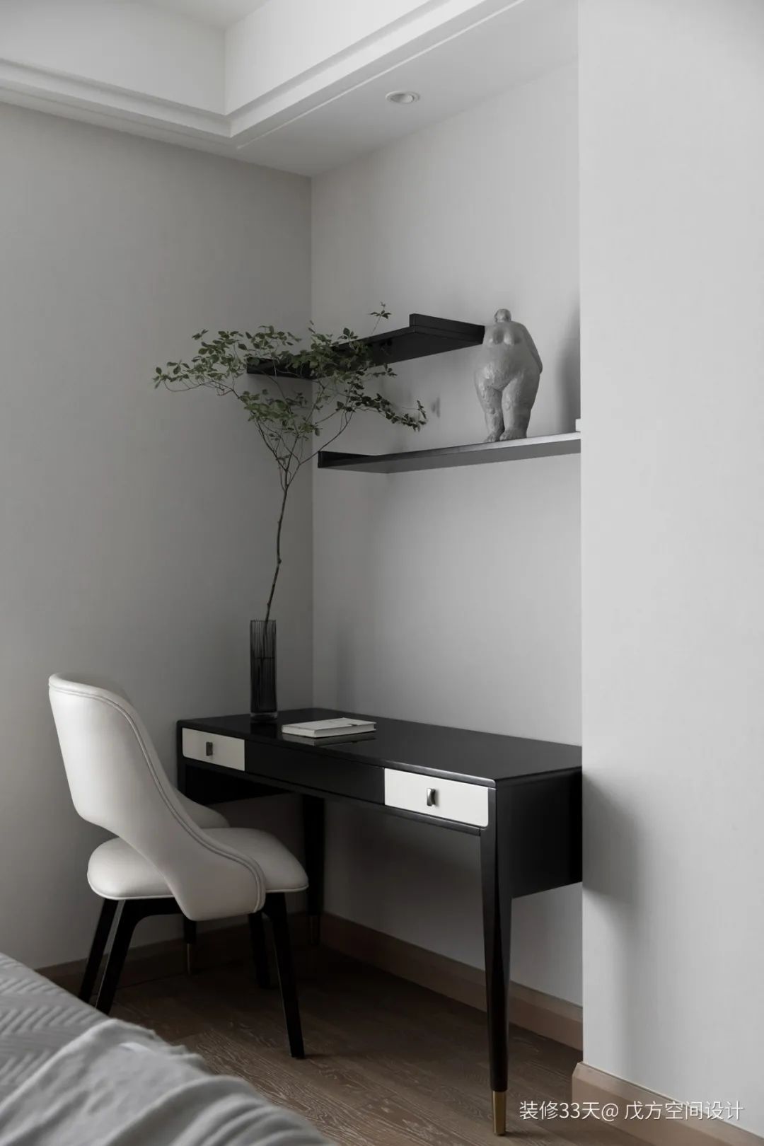 装修设计:实用130平素雅新中式四口之家