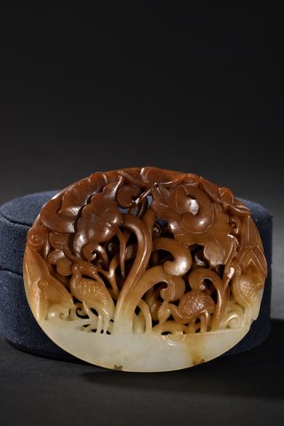 |和田玉一路莲科带板