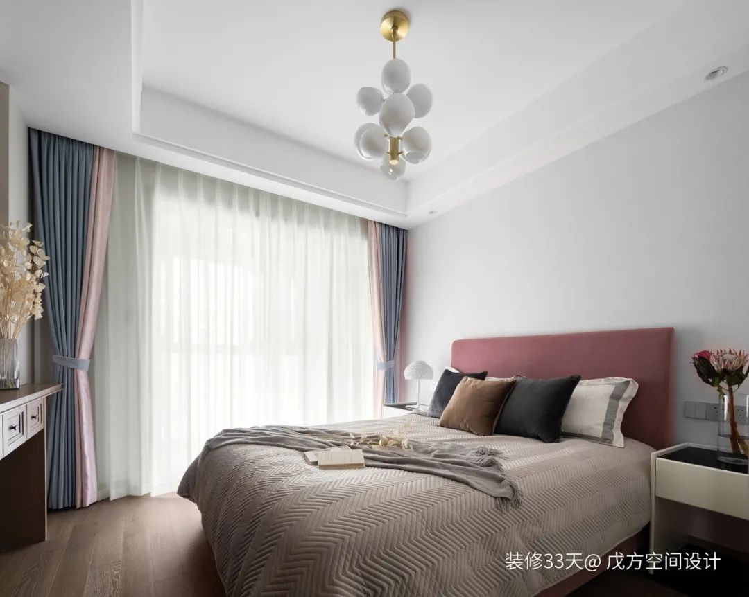 装修设计:实用130平素雅新中式四口之家