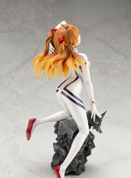 手办|EVA明日香白色战斗服手办追加官图 经典大s跪姿的女神香香