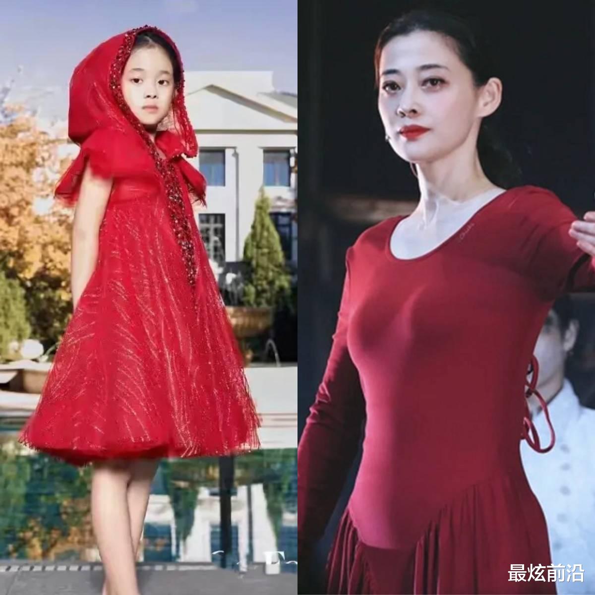 梅婷|梅婷女儿连穿4套公主裙，可爱灵动俏皮，简直是妈妈的“复刻版”