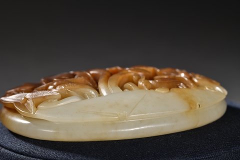 |和田玉一路莲科带板