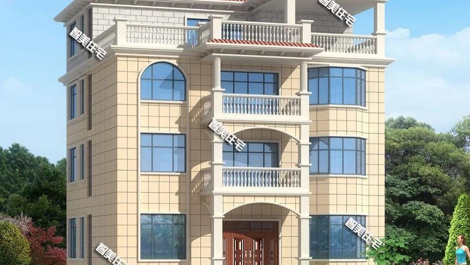 这栋别墅有13个卧室，室内空间还是很宽敞，造型简单不张扬