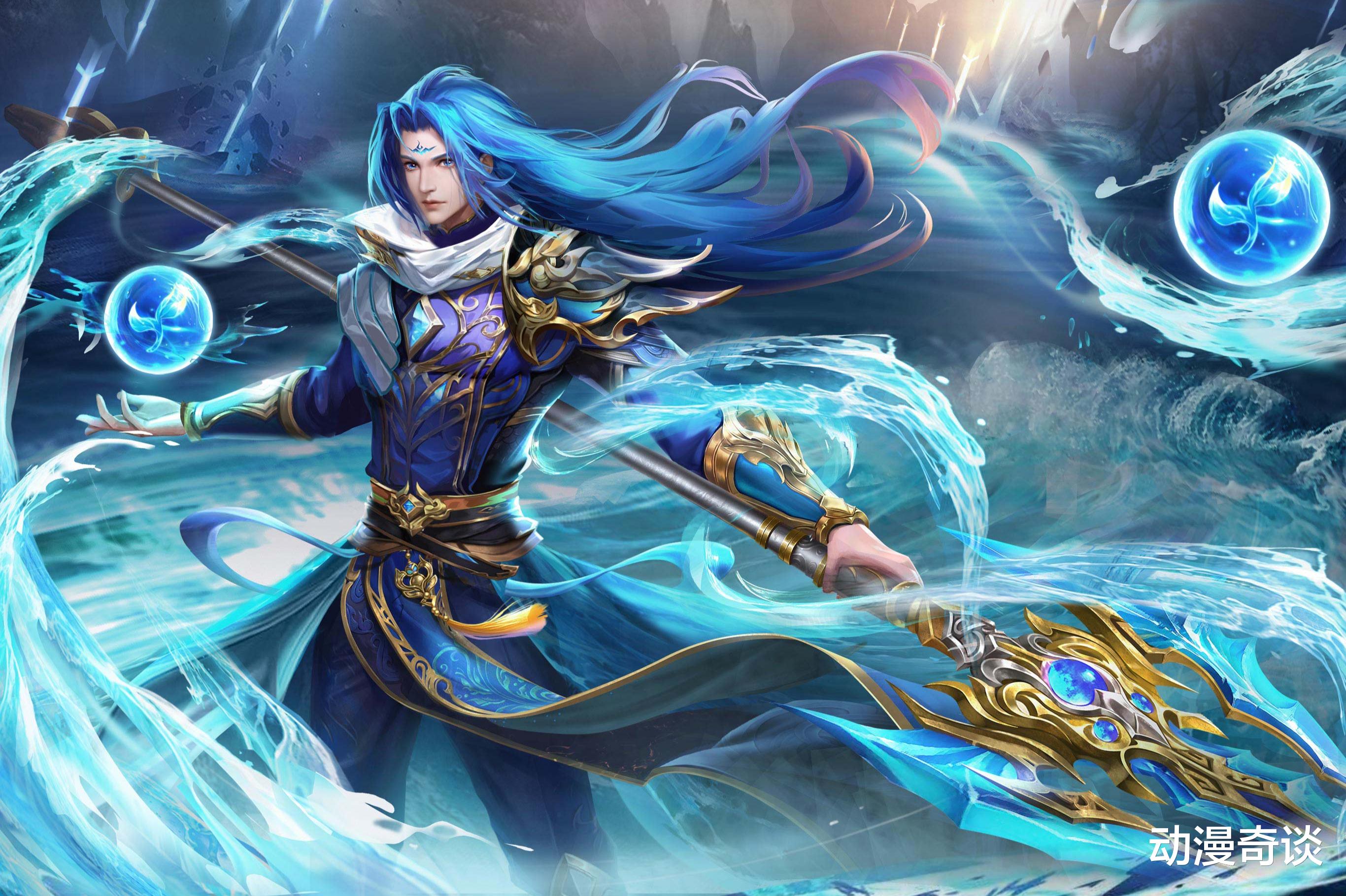 比比東|斗羅強者的成神造型，唐三一黑一白對比強烈，比比東紫衣銀發絕美