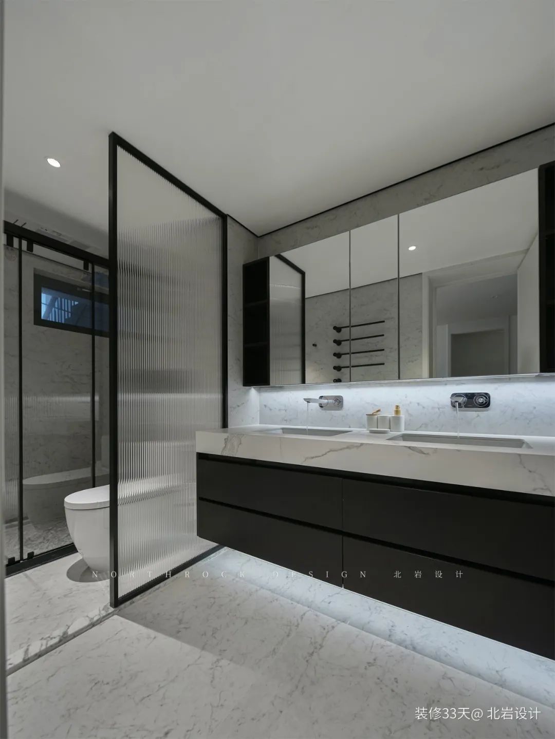 装修设计:120平老房改造现代高级质感四居