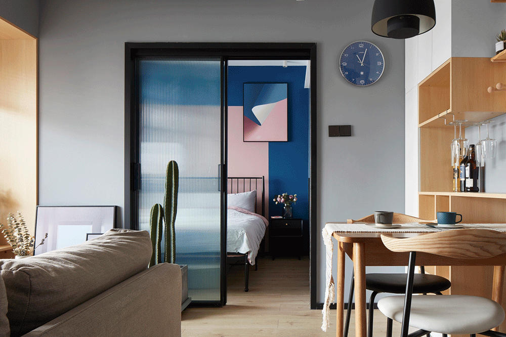 60㎡一室一厅装修,单身颜值家