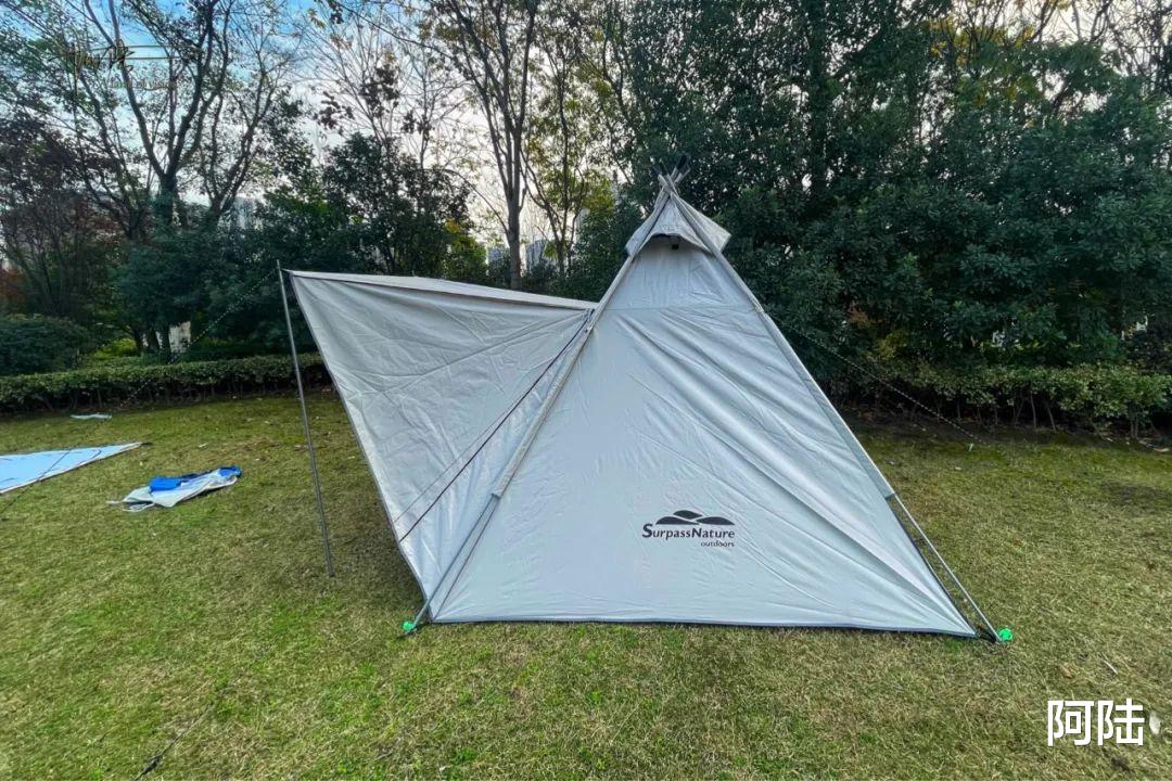 |实测新入手的方形印第安帐篷,整体感觉优秀,但是可能扛不住大雨